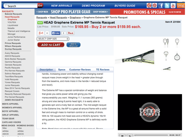 tennis express example